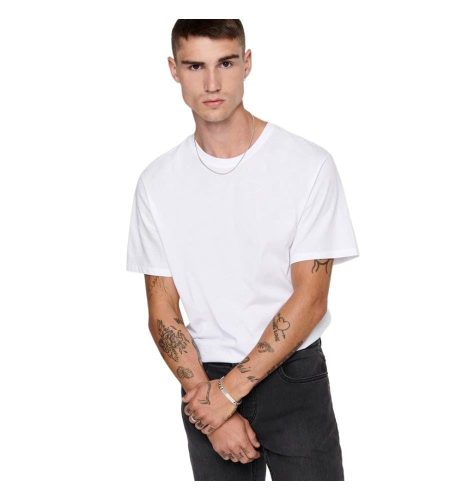 Only and Sons - T-Shirt für Herren, Rundhalsausschnitt, Übergross
