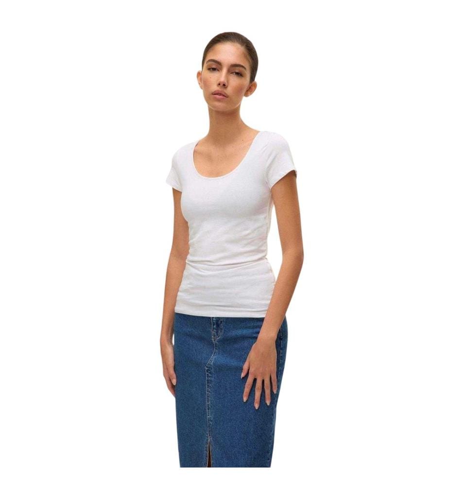 Vero Moda Womens/Ladies Plain Scoop Neck Regular T-Shirt