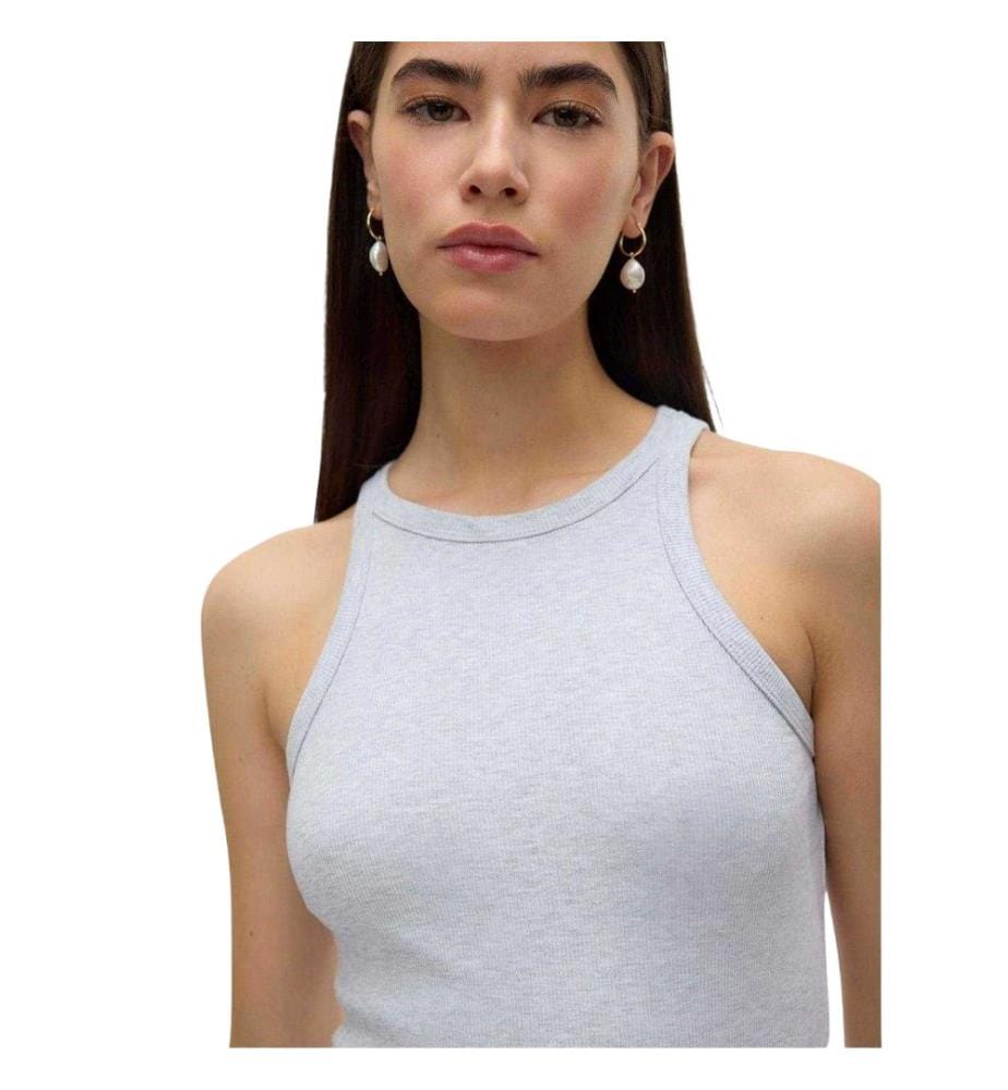 Vero Moda Womens/Ladies Ribbed Crew Neck Regular Tank Top
