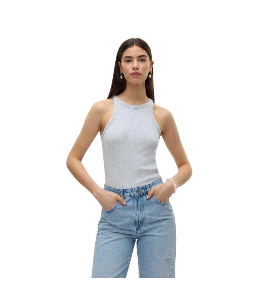 Vero Moda Womens/Ladies Ribbed Crew Neck Regular Tank Top