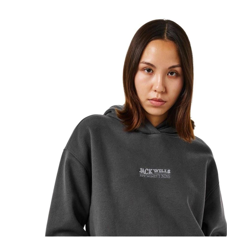 Jack Wills Womens/Ladies Embroidered Relaxed Fit Hoodie