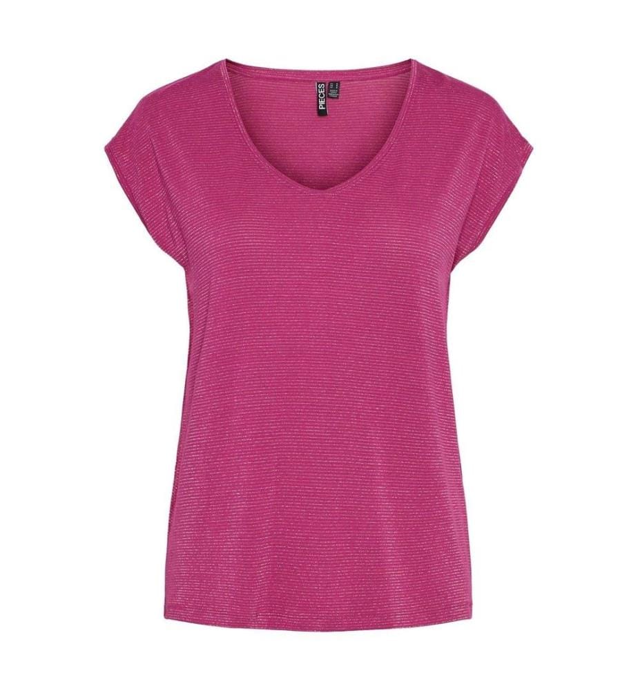 Pieces Womens/Ladies V Neck Regular T-Shirt