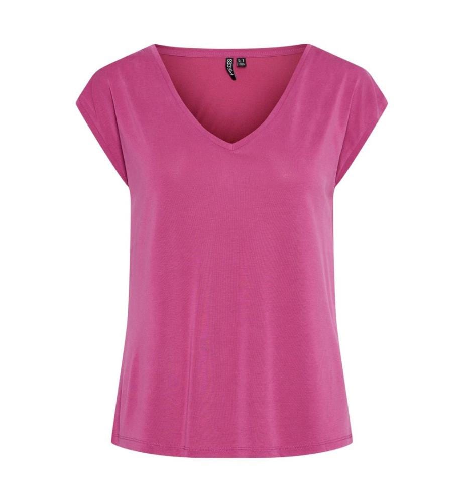 Pieces Womens/Ladies Pckamala Knitted V Neck T-Shirt