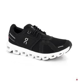 Baskets de course Cloud 6 - Noir et Blanc