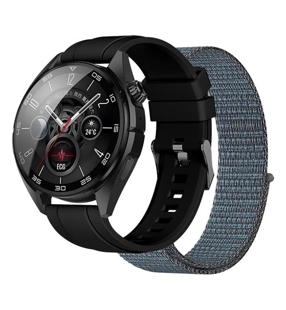 Montre connectée de sport avec GPS intégré, 2 bracelets inclus. Écran AMOLED de 1,43 pouces, certification IP68, suivi de la santé, entraînement