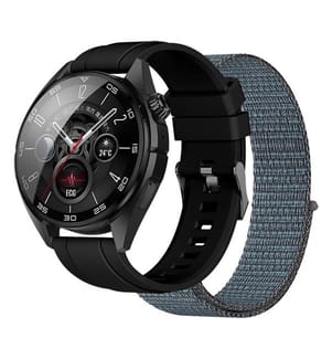 Montre connectée de sport avec GPS intégré, 2 bracelets inclus. Écran AMOLED de 1,43 pouces, certification IP68, suivi de la santé, entraînement