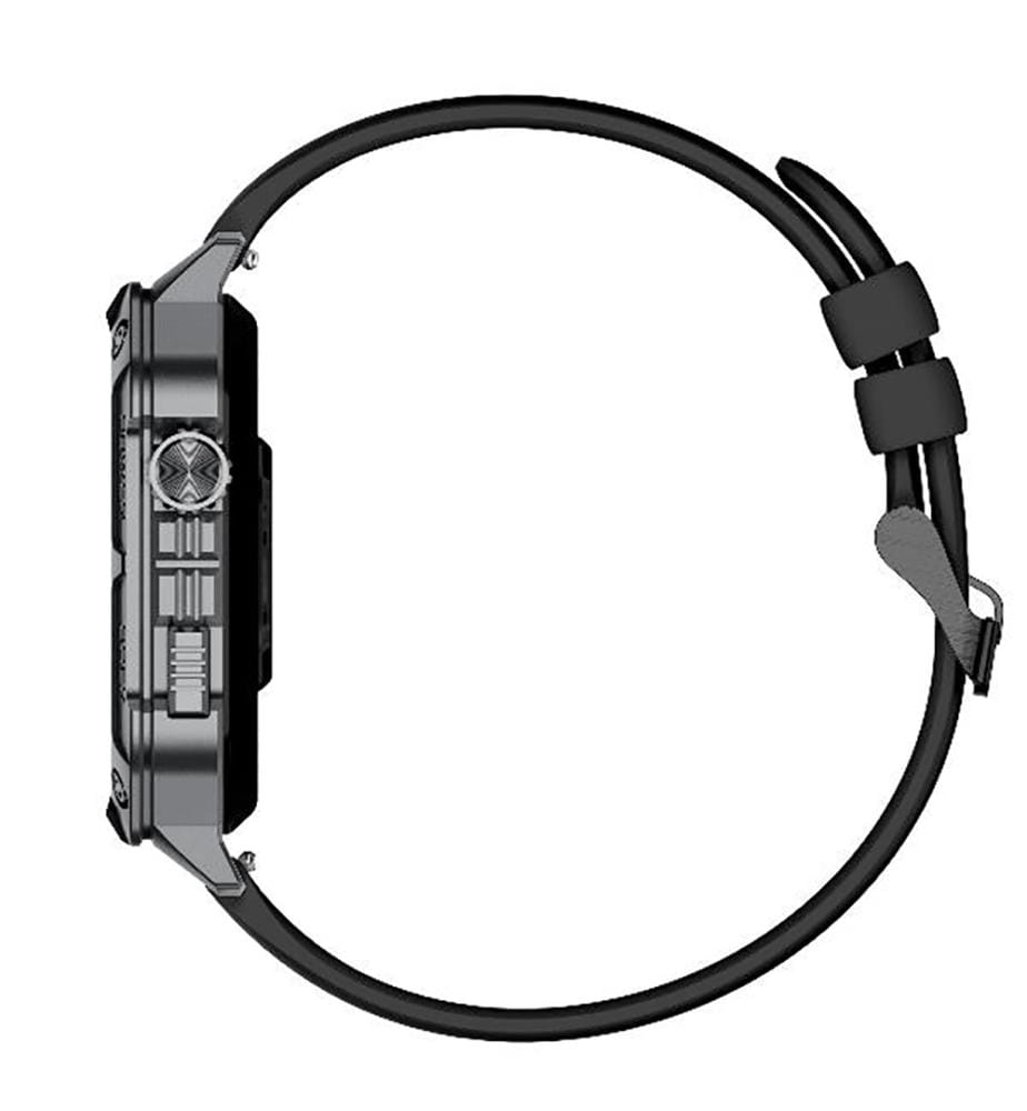 Montre connectée de sport avec écran carré de 1,91 pouces, suivi de la santé et des performances, conception robuste, notifications et contrôle de la musique