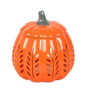 Something Different Leaf Cut Out Pumpkin Oil Burner