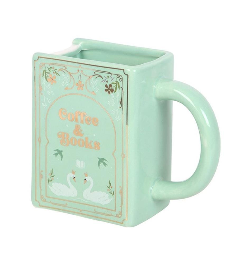 Something Different - Mug motif/style Façonné COFFEE AND BOOKS