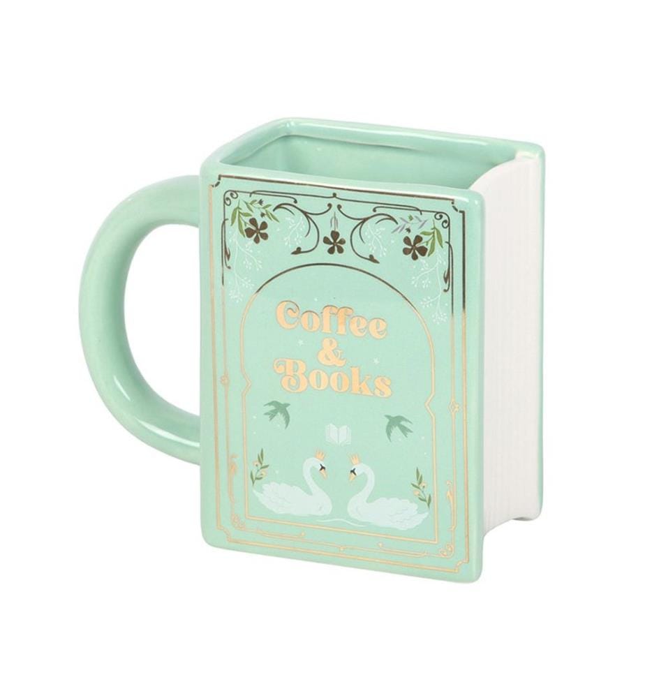 Something Different - Mug motif/style Façonné COFFEE AND BOOKS