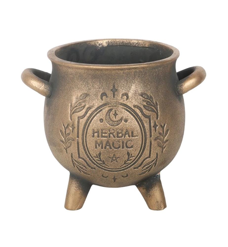 Something Different - Pot de fleurs motif/style Chaudron HERBAL MAGIC