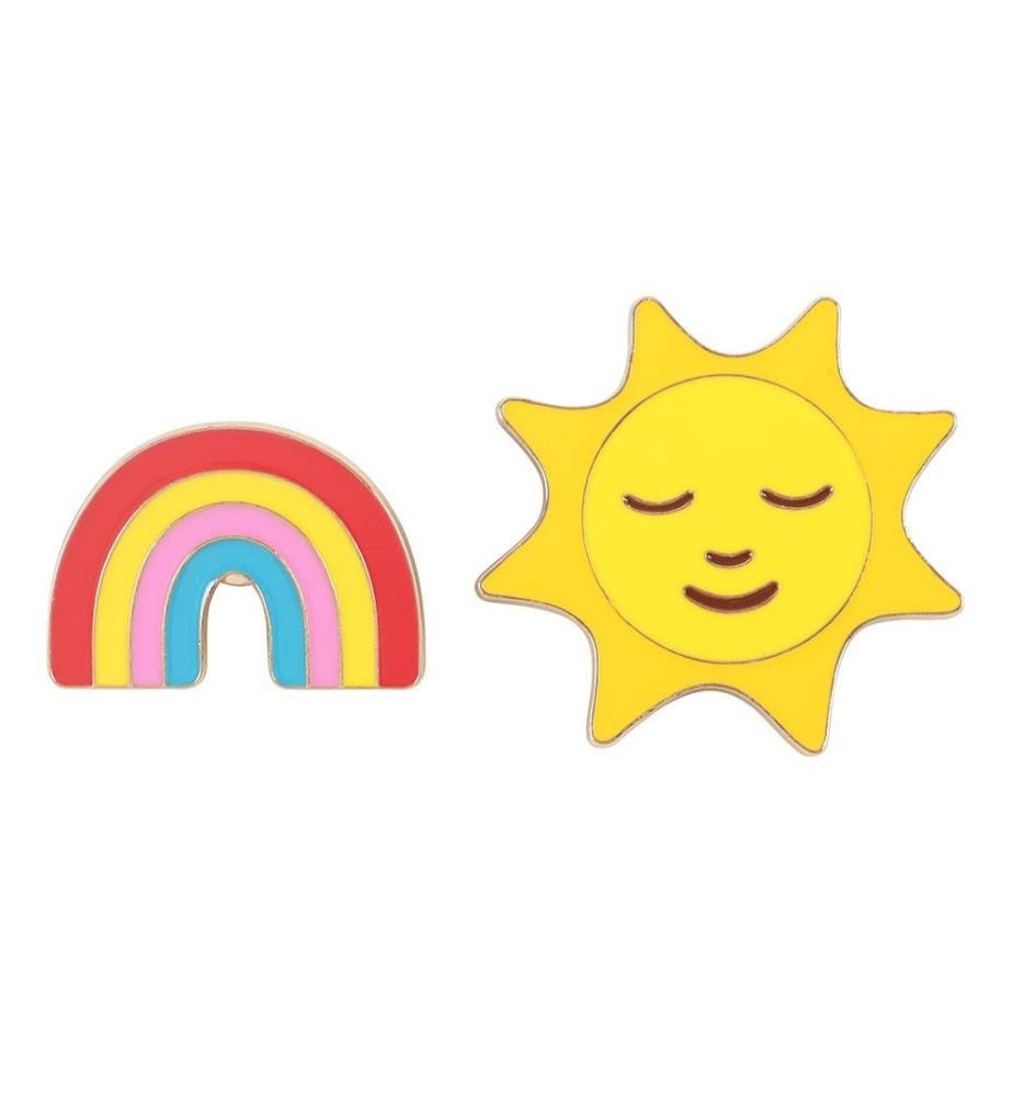 Something Different Arcobaleno e Sole Set di Badge
