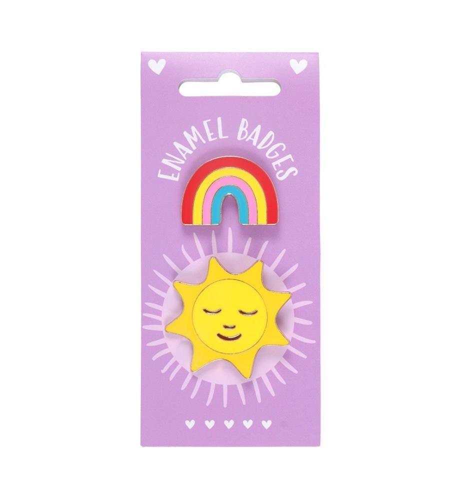 Something Different Arcobaleno e Sole Set di Badge