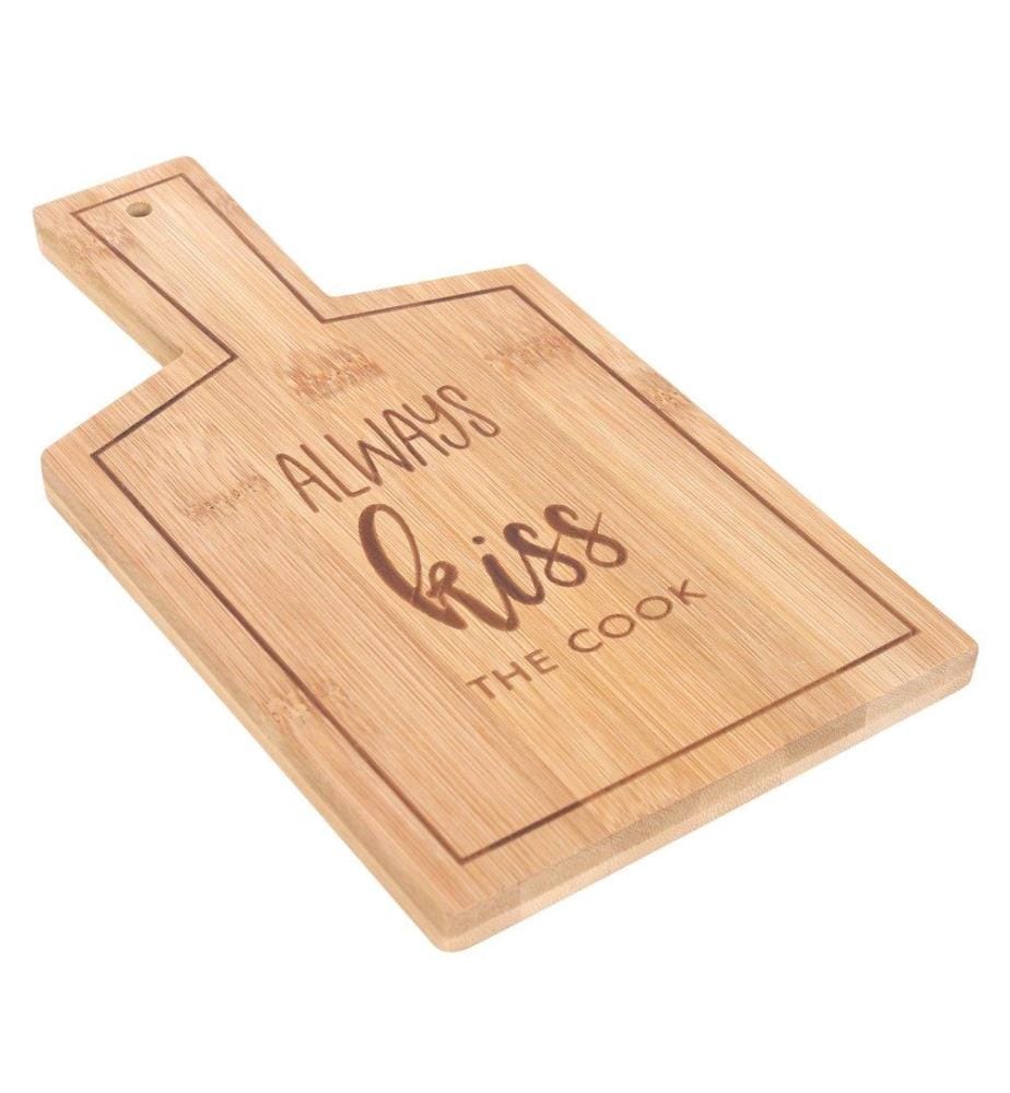 Something Different Kiss The Cook Bamboo Chopping Board