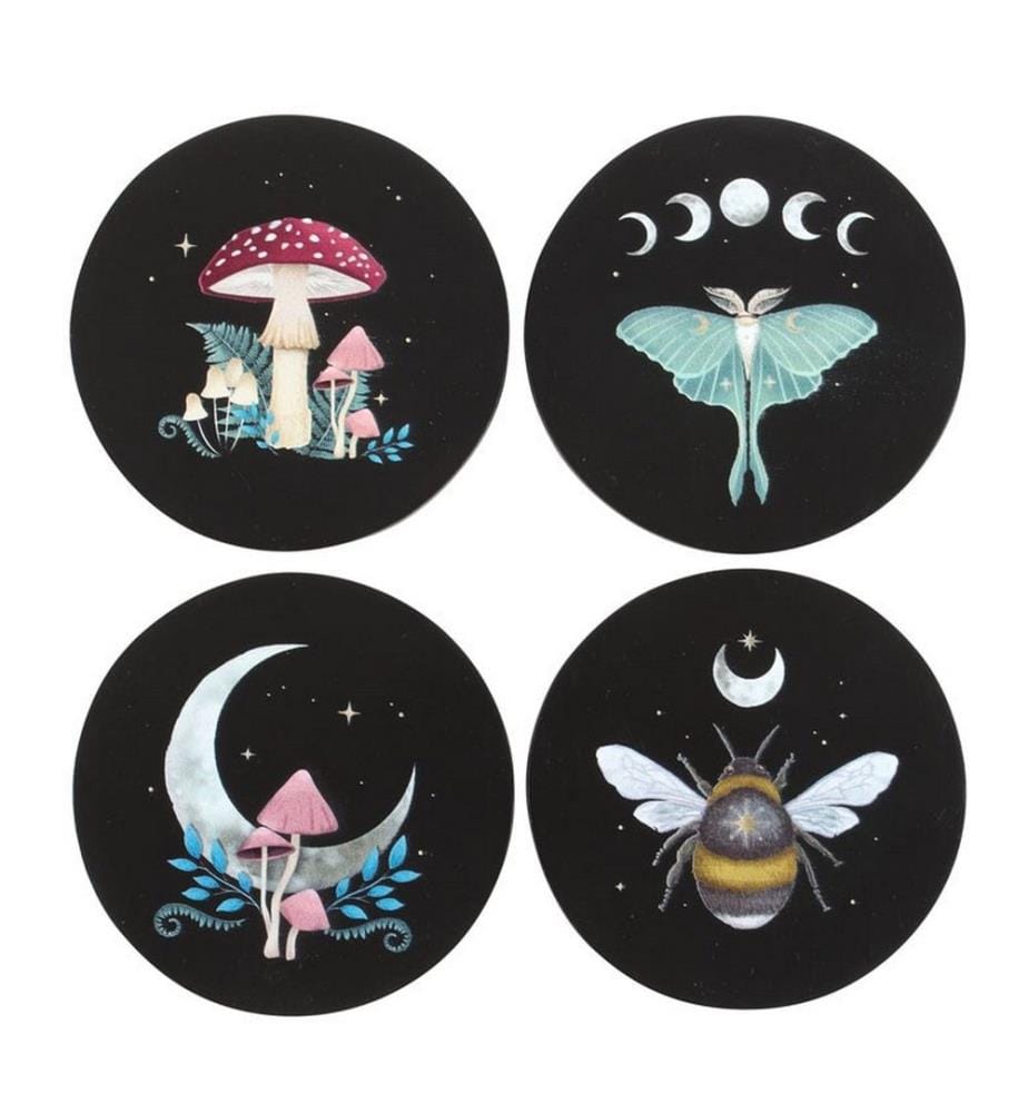 Something Different Dark Forest Set di Sottobicchieri Misura Confezione 5