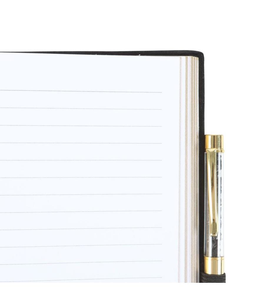 Something Different Astrology Wheel Obsidian Notebook & Pen Set