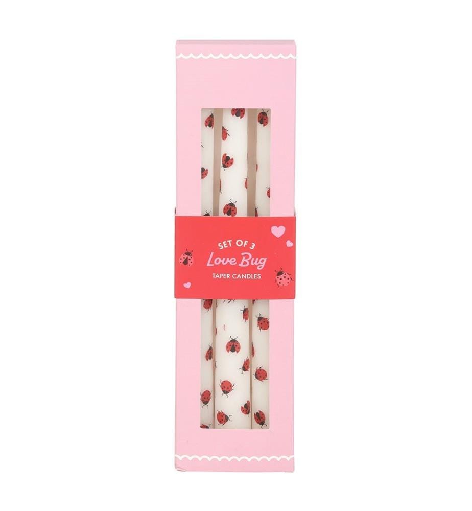 Something Different - Konische Kerze "Love Bug Ladybird" 3er-Pack