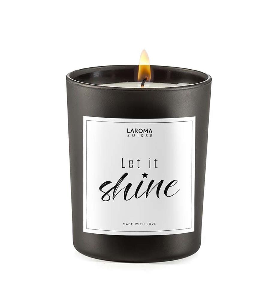 200 g - Let it shine Spruchkerze