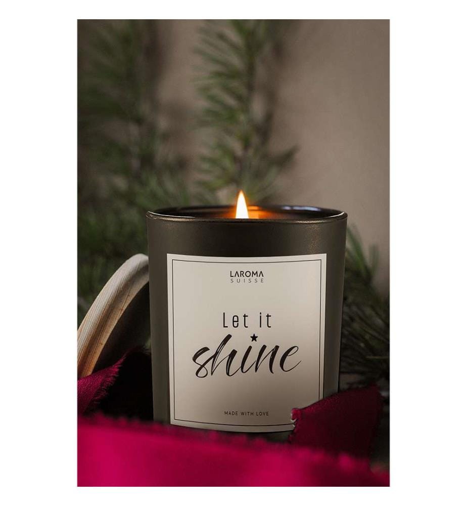 200 g - Let it shine Spruchkerze