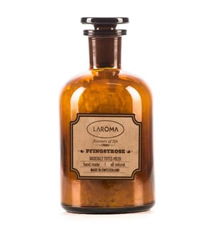 120 g - Badesalz Pfingstrose Apothekerflasche braun