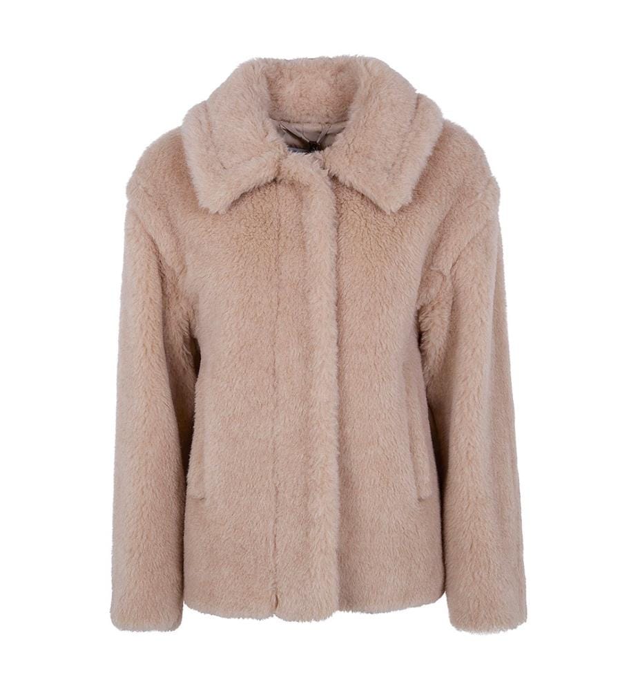 Cappotto corto classico a doppiopetto - Beige