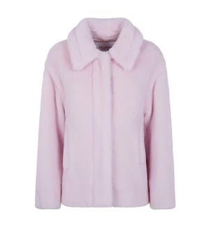 Cappotto corto classico a doppio petto - Rosa