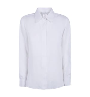 Camicia classica in lino - Bianca
