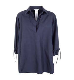 Camicia oversize in popeline di cotone - Nero