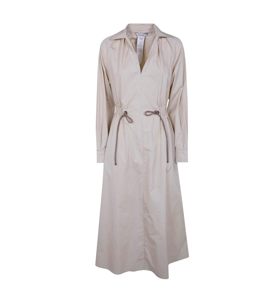 Robe midi en popeline de coton - Lin