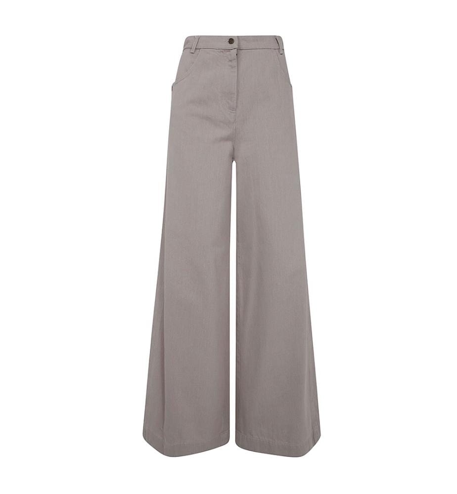 Pantaloni oversize in cotone - Grigio