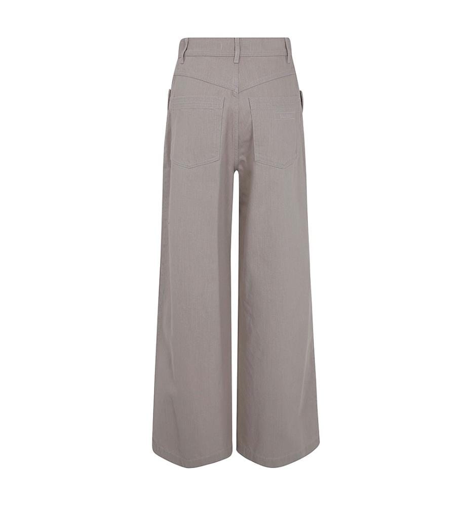 Pantaloni oversize in cotone - Grigio