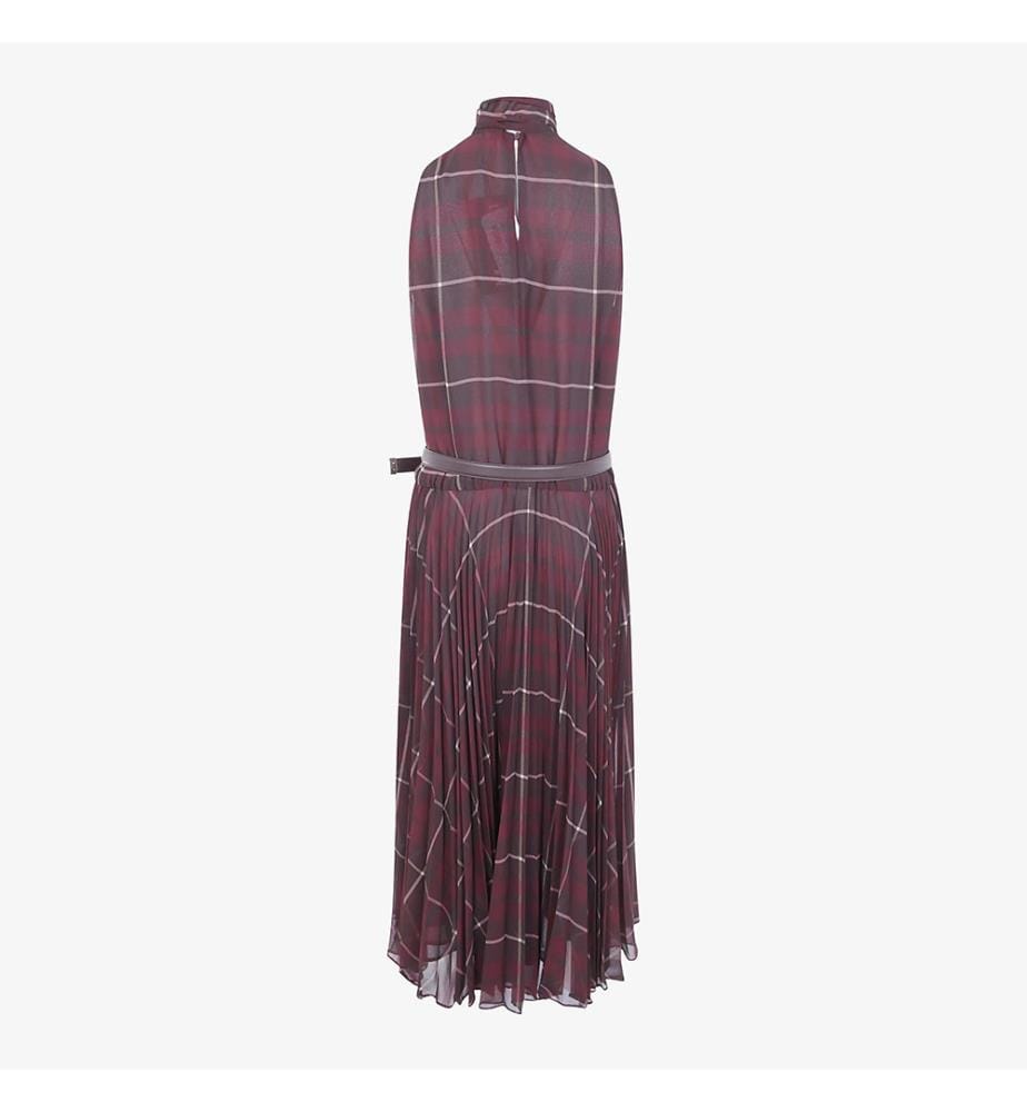 Elegante abito a quadri tartan - Rubis