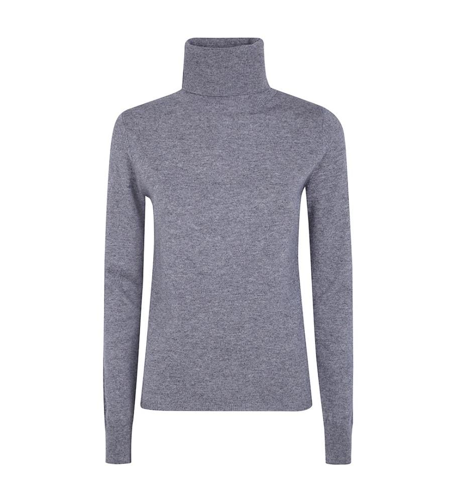 Rollkragenpullover – Hellgrau
