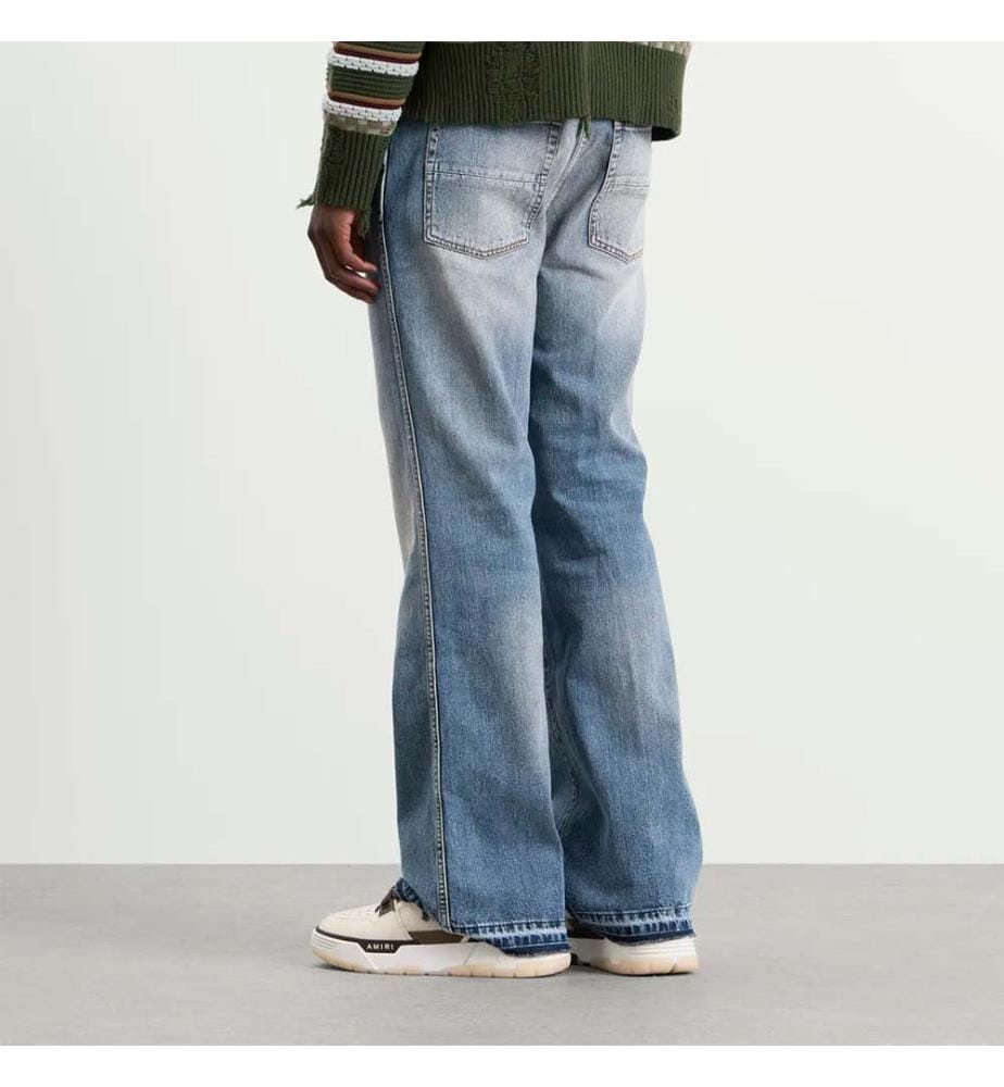 „Ma“ Fit Flared Jeans – Blau
