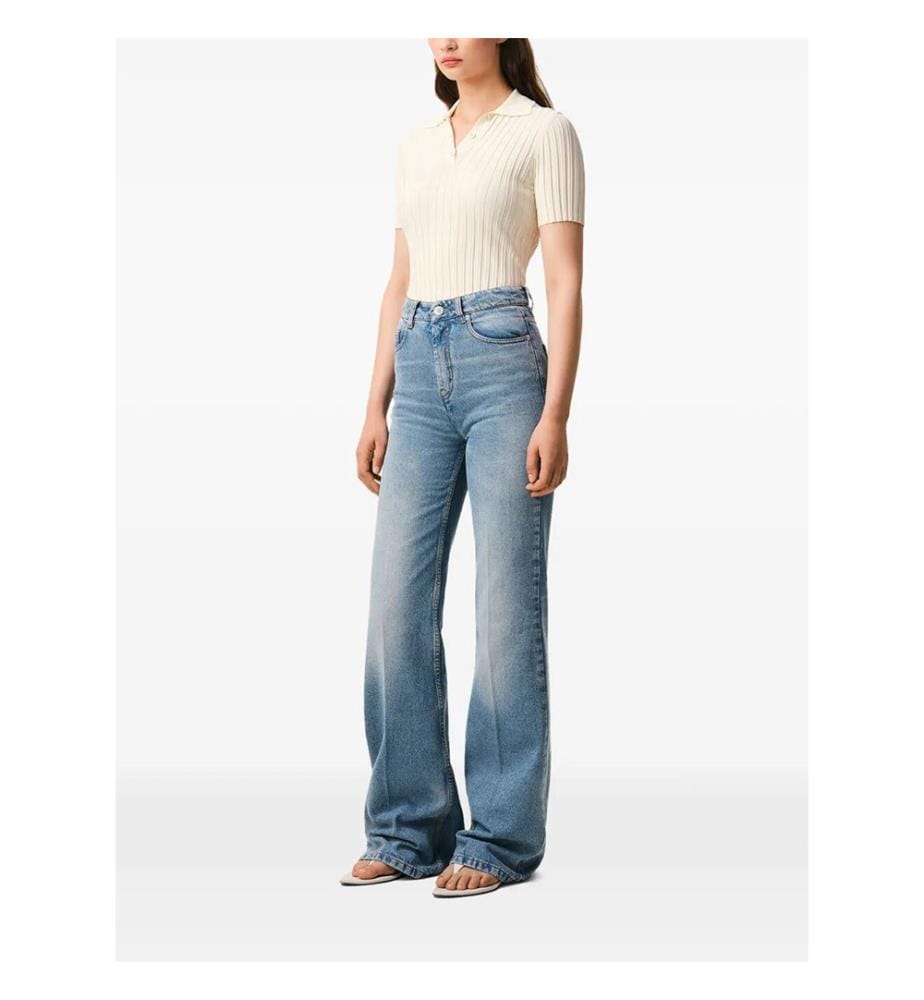 Flared Cut Jeans - Blau