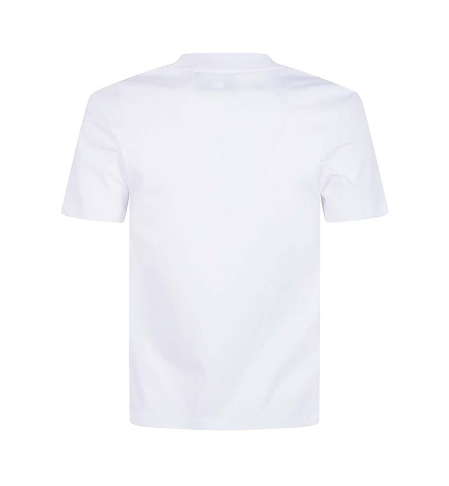 „Quota Ami De Coeur“ T-Shirt mit Kontraststreifen – Weiss