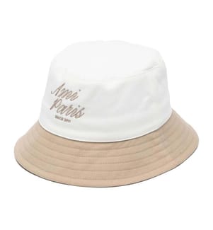 Bob Zweifarbig "Ami Paris" - Beige Taupe White Cream