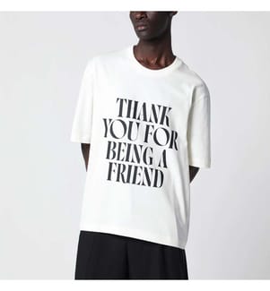 T-Shirt Boxy Fit Signature - Blanc Crème
