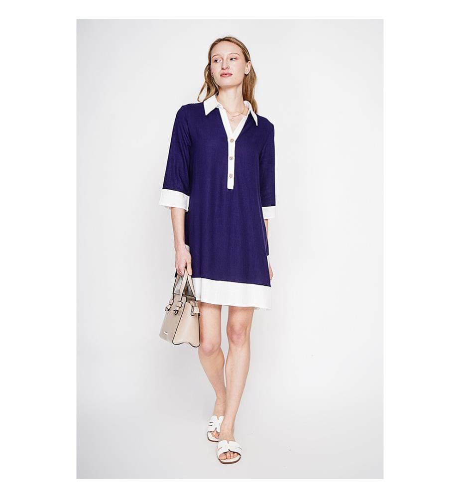 Kleid - Marineblau