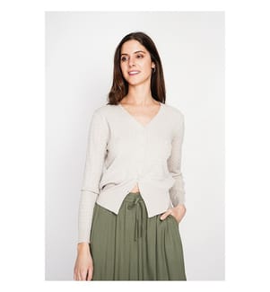Strickjacke - Leinen