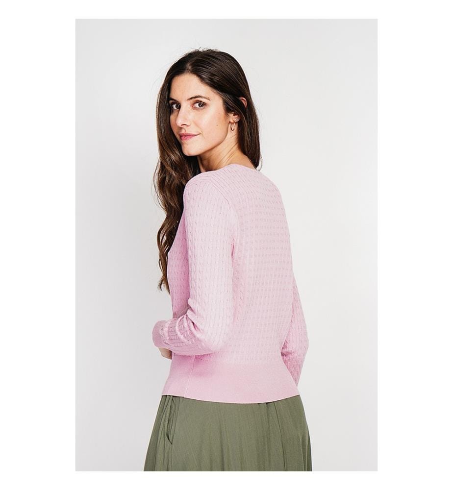 Strickjacke - Rosa