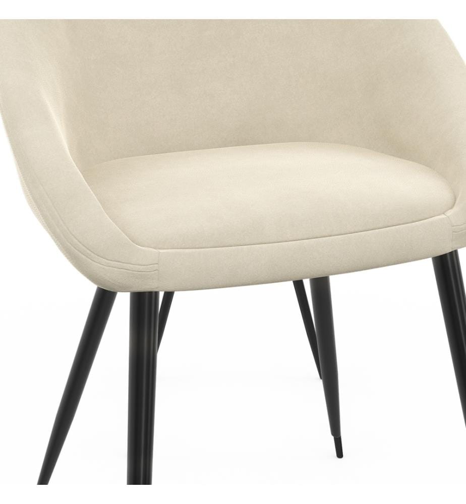 Lot de 4 Chaises Dory - Crème