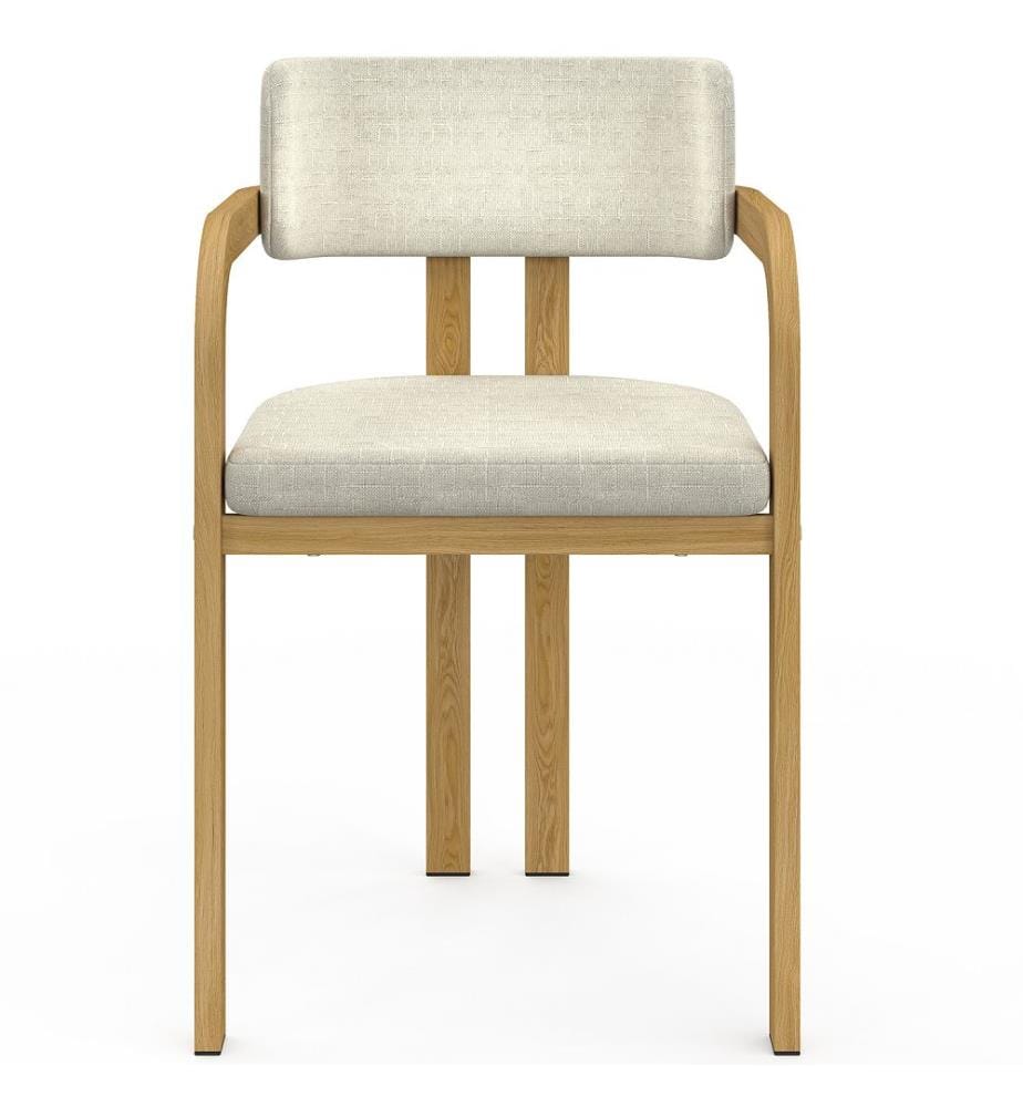 Lot de 4 chaises Elsa avec accoudoirs - Beige