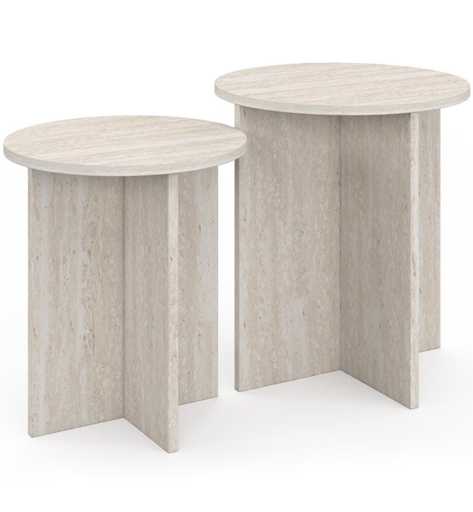 Lot de 2 tables d'appoint - Gabin