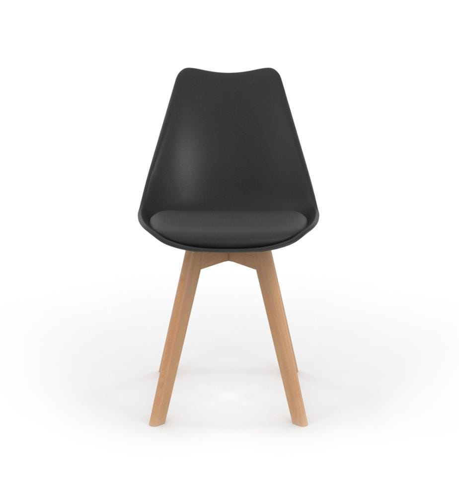 Lot de 6 Chaises Nordia 46 x 51 x 79.5 cm - Noir