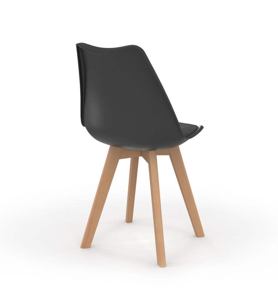 Lot de 6 Chaises Nordia 46 x 51 x 79.5 cm - Noir