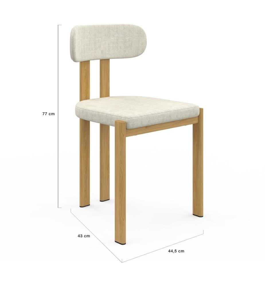 Lot de 2 Chaises Elsa - Beige