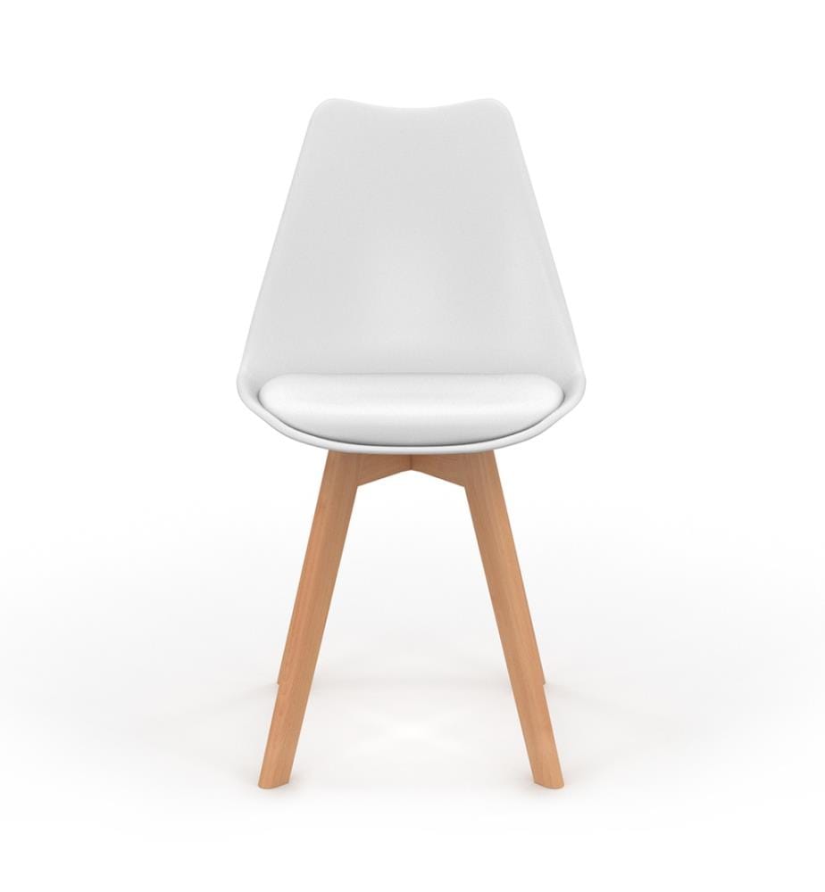 Lot de 4 Chaises Nordia 46 x 51 x 79.5 cm - Blanc