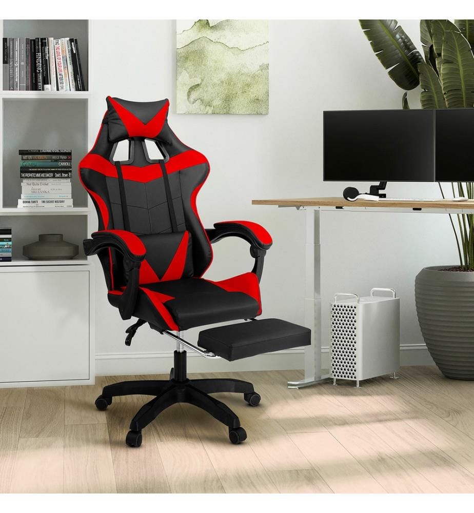 Fauteuil de Bureau 63 x 62 x 114-124 cm - Noir & Rouge