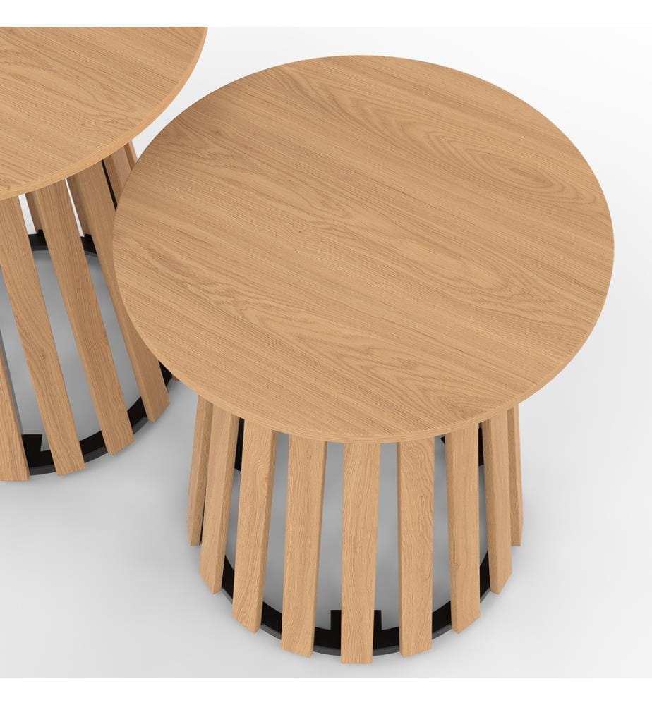 Lot de 2 tables d'appoint - Camélia
